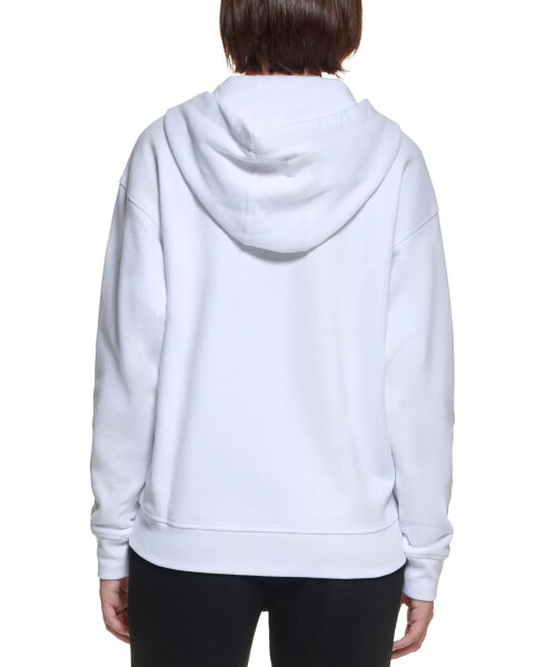 Women's Long-Sleeve Zip-Front Hoodie White - 1