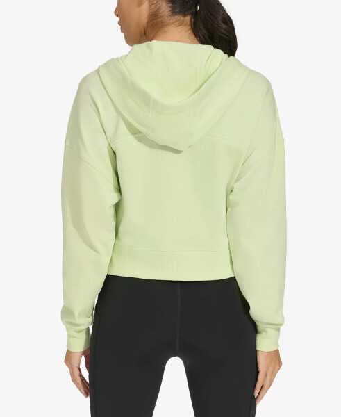 Women's Long-Sleeve Zip-Up Drawstring Hoodie Iced Lime - 2