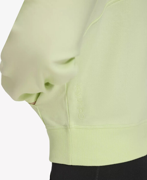 Women's Long-Sleeve Zip-Up Drawstring Hoodie Iced Lime - 4