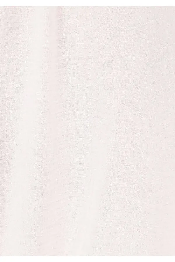 Women's long-sleeved, white, V-neck, regular fit, patterned shirt - 6