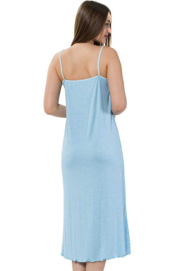 Women's Long Slip Dress with Straps 914 - 2