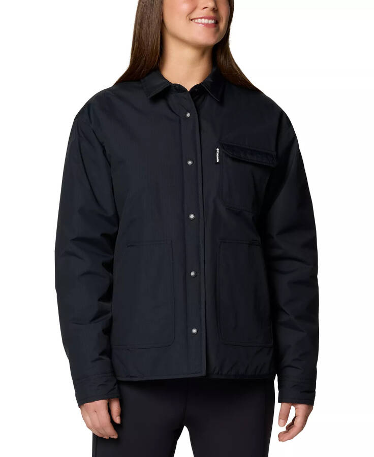 Women's Longhorn Ridge Reversible Shirt Jacket Black - 1