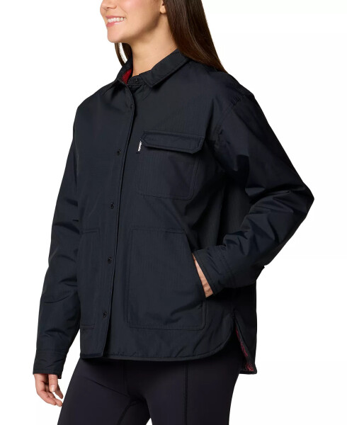 Women's Longhorn Ridge Reversible Shirt Jacket Black - 3