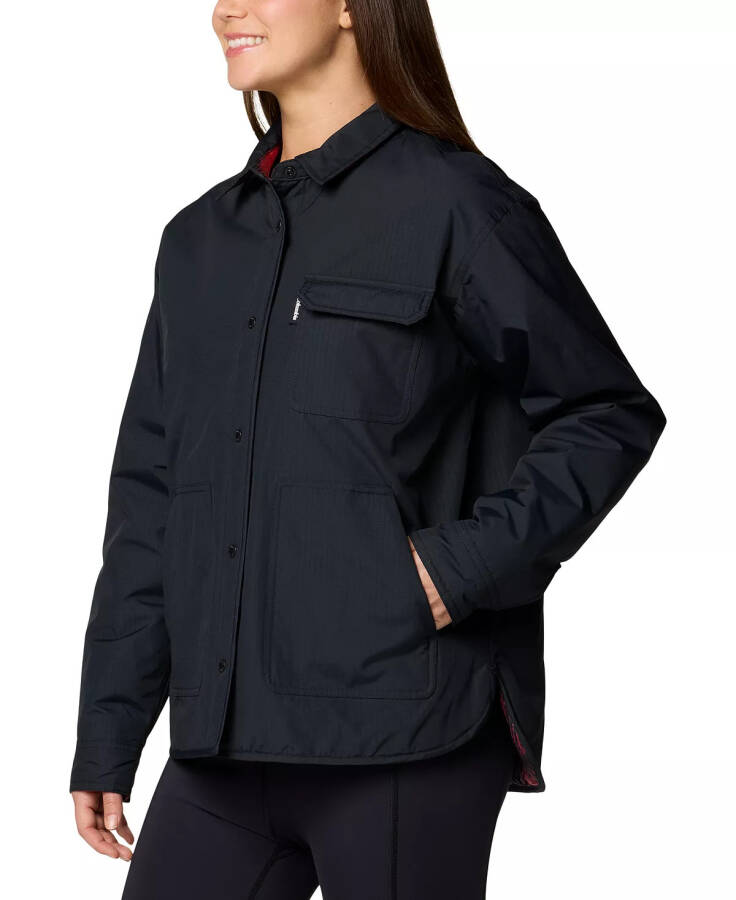 Women's Longhorn Ridge Reversible Shirt Jacket Black - 3