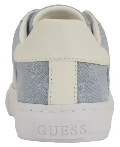 Women's Loven Low Profile Lace-Up Sneakers - Blue Denim Logo - 3