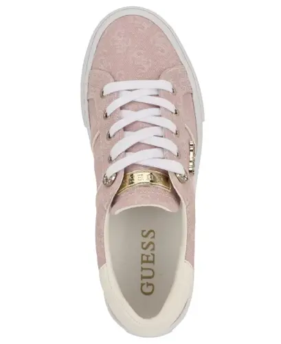 Women's Loven Low Profile Lace-Up Sneakers - Light Pink Logo - 4
