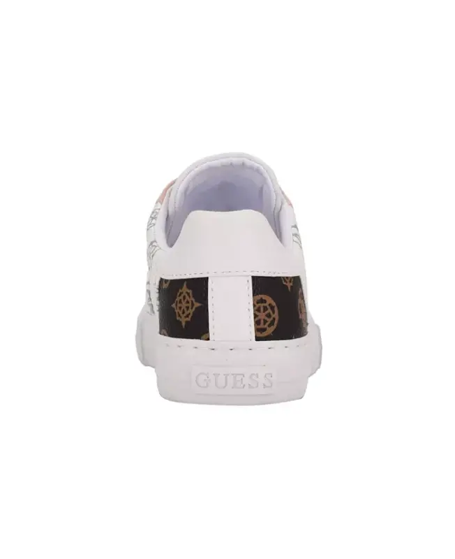 Women's Loven Low Profile Lace-Up Sneakers - Light Pink/Dark Brown Logo - 3