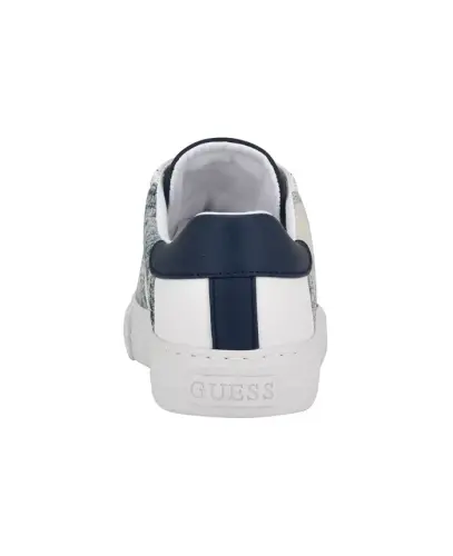 Women's Loven Low Profile Lace-Up Sneakers - White/Denim Multi - 3