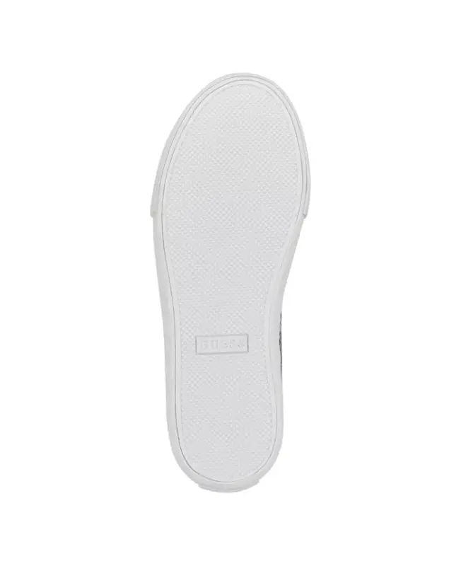 Women's Loven Low Profile Lace-Up Sneakers - White/Denim Multi - 5