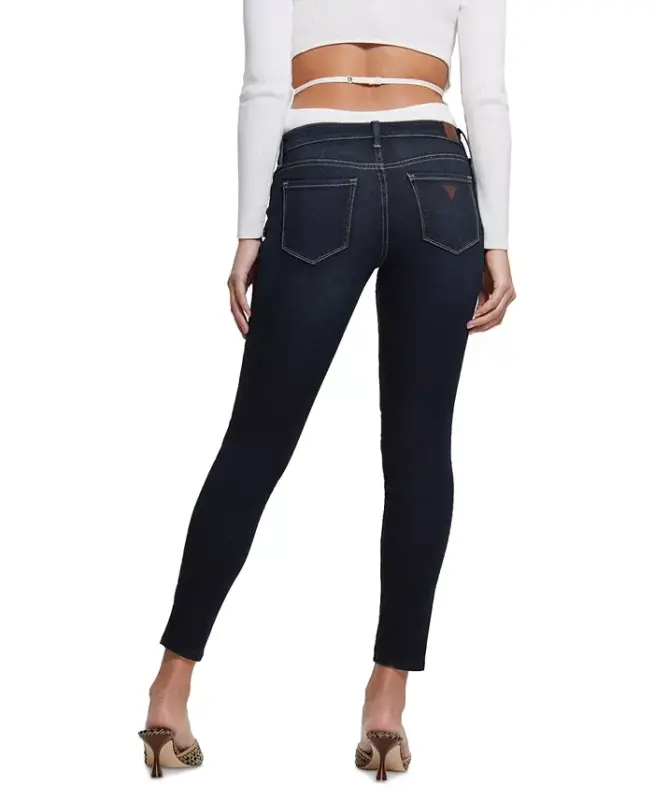 Women's Low-Rise Power Skinny Jeans-Kent Wash - 2