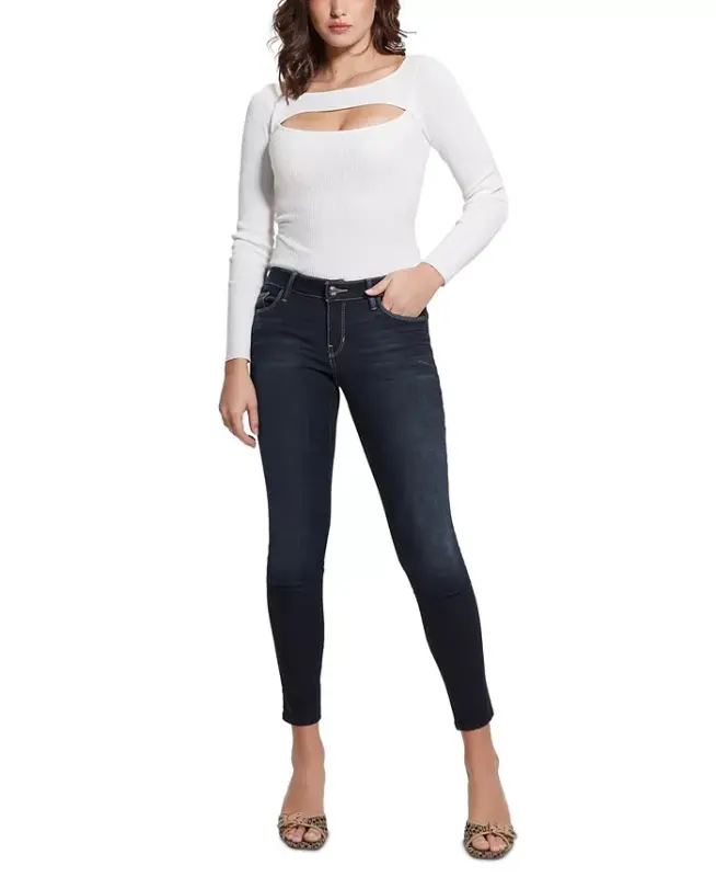 Women's Low-Rise Power Skinny Jeans-Kent Wash - 6