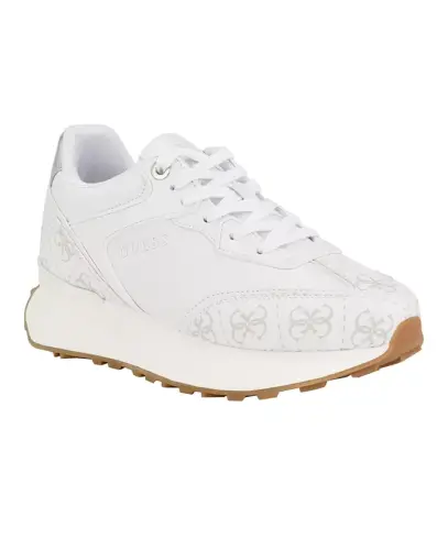 Women's Luchia Fashion Forward Chunky Bottom Sneakers-White Multi - Manmade - 1
