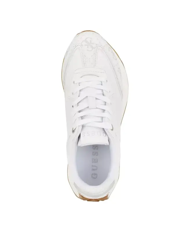 Women's Luchia Fashion Forward Chunky Bottom Sneakers-White Multi - Manmade - 4