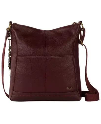 Women's Lucia Leather Crossbody Bag - Black Chr St - THE SAK (1)