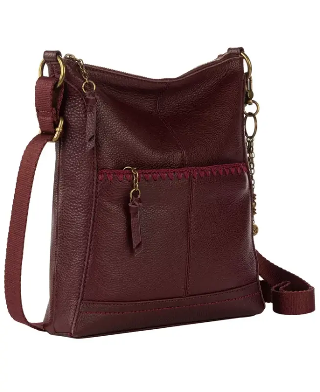 Women's Lucia Leather Crossbody Bag - Black Chr St - 3