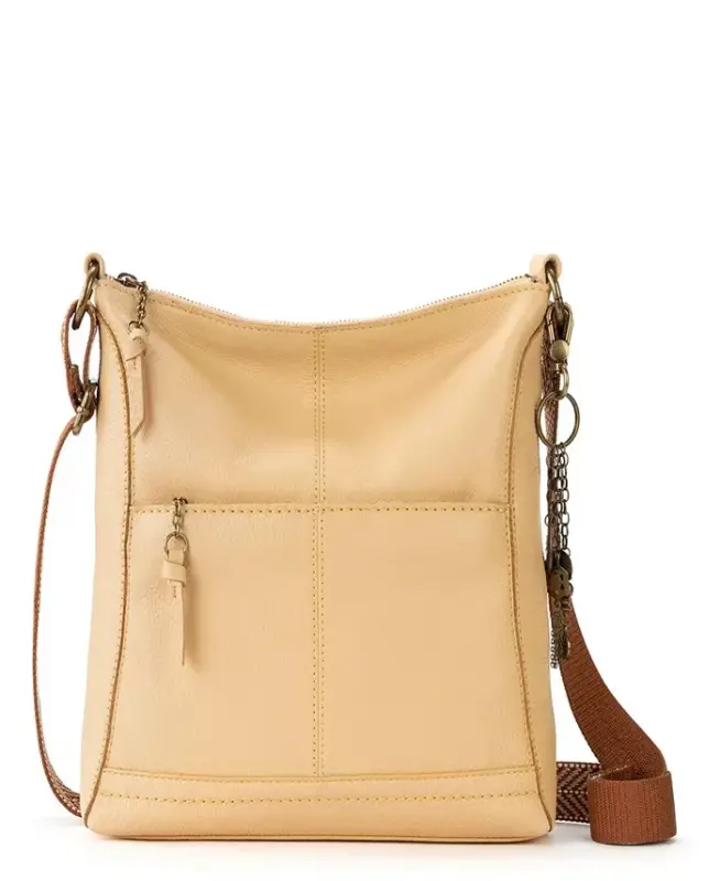 Women's Lucia Leather Crossbody Bag - Buttercup - 1