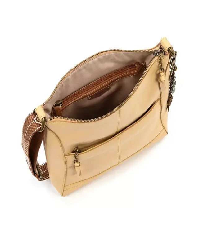 Women's Lucia Leather Crossbody Bag - Buttercup - 3