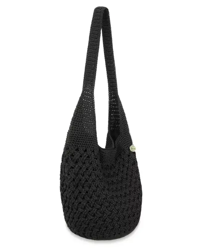 Women's Lucia Leather Crossbody Bag - Jet Black - 1
