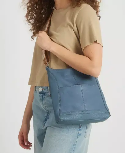 Women's Lucia Leather Crossbody Bag - Maritime - 5