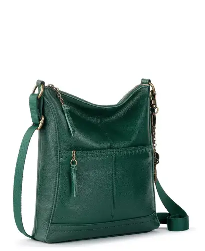 Women's Lucia Leather Crossbody Bag - Pine Stit - 3