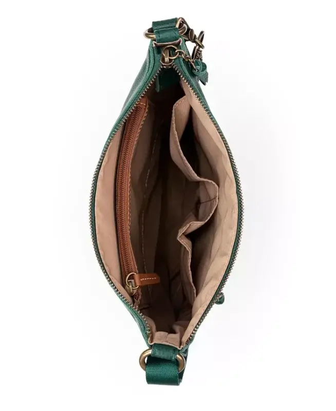 Women's Lucia Leather Crossbody Bag - Pine Stit - 4