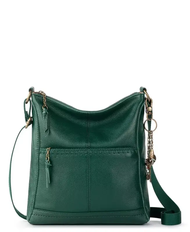Women's Lucia Leather Crossbody Bag - Pine Stit - THE SAK