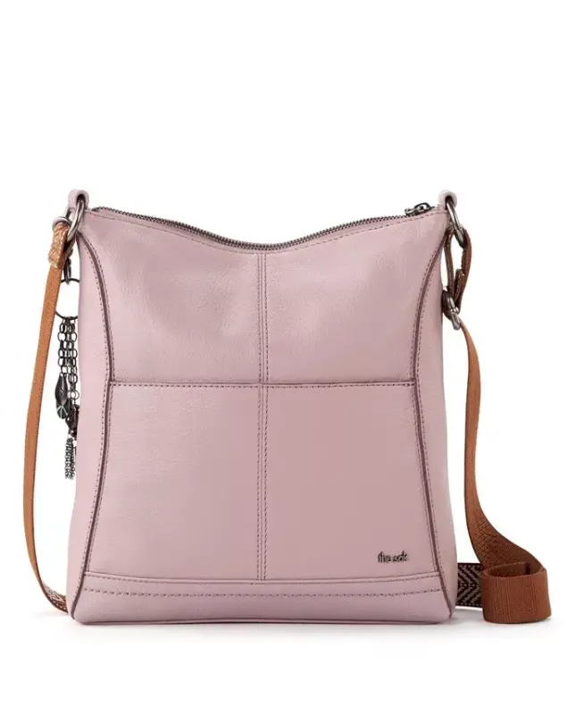 Women's Lucia Leather Crossbody Bag-Rosewood - 2