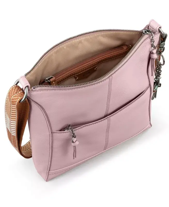 Women's Lucia Leather Crossbody Bag-Rosewood - 4