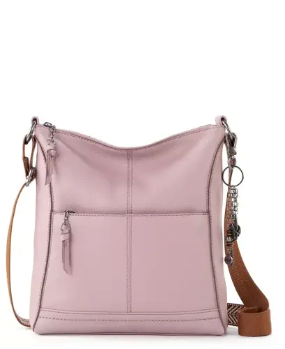Women's Lucia Leather Crossbody Bag - Rosewood - 1