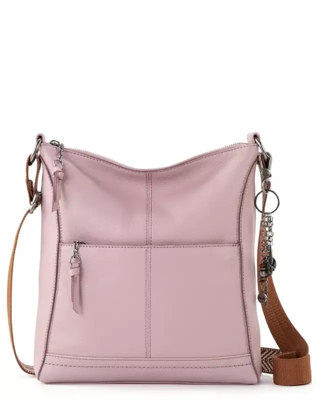 Women's Lucia Leather Crossbody Bag - Rosewood - 1