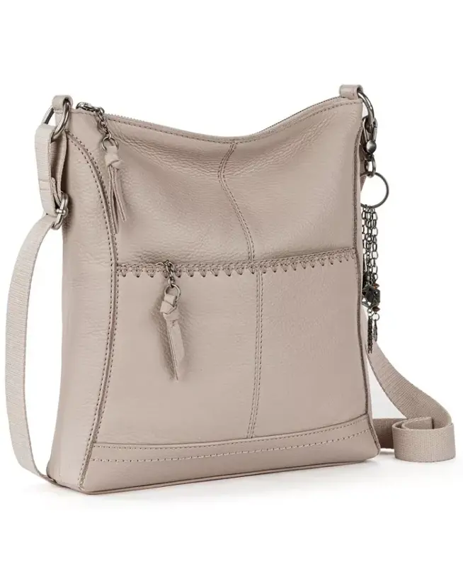 Women's Lucia Leather Crossbody Bag - Sand - 3
