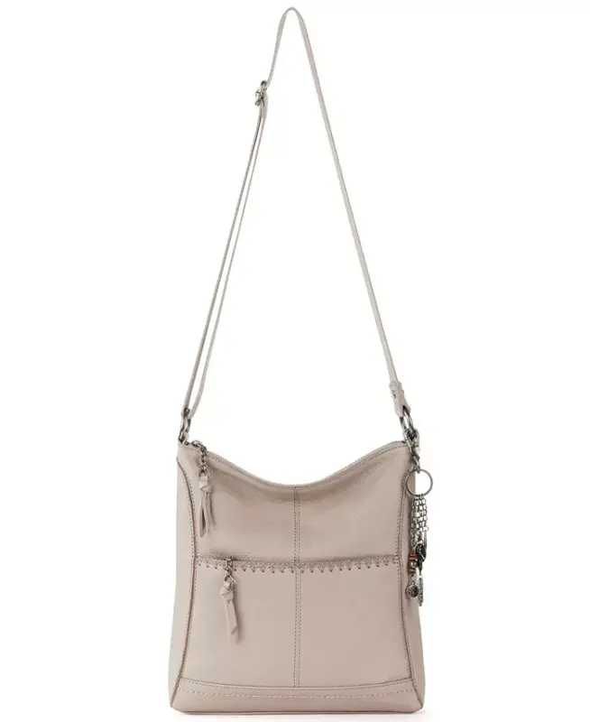 Women's Lucia Leather Crossbody Bag - Sand - 5