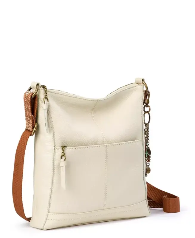 Women's Lucia Leather Crossbody Bag - Stone - 3