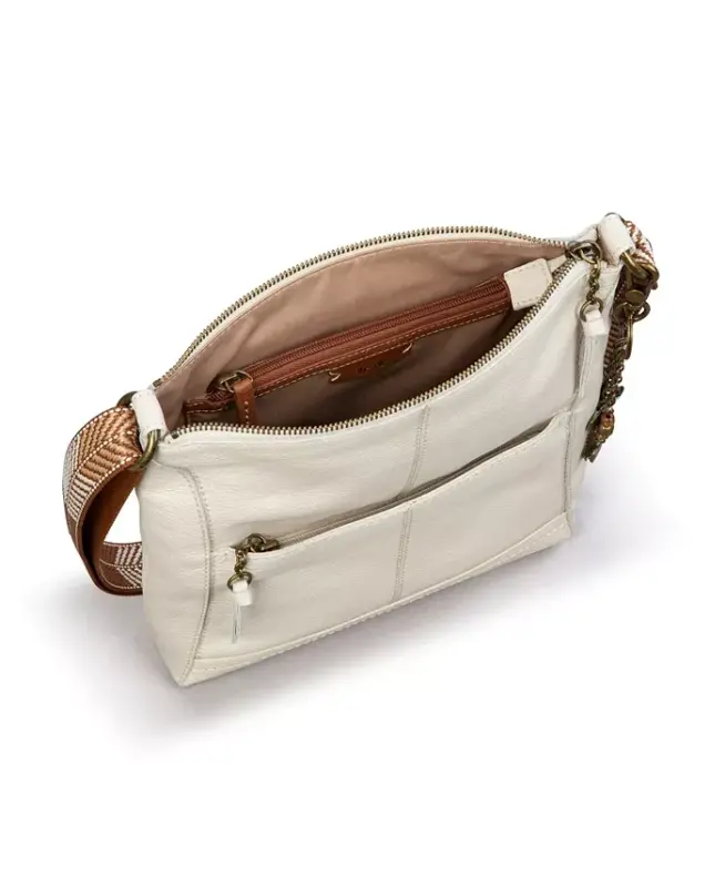 Women's Lucia Leather Crossbody Bag - Stone - 4