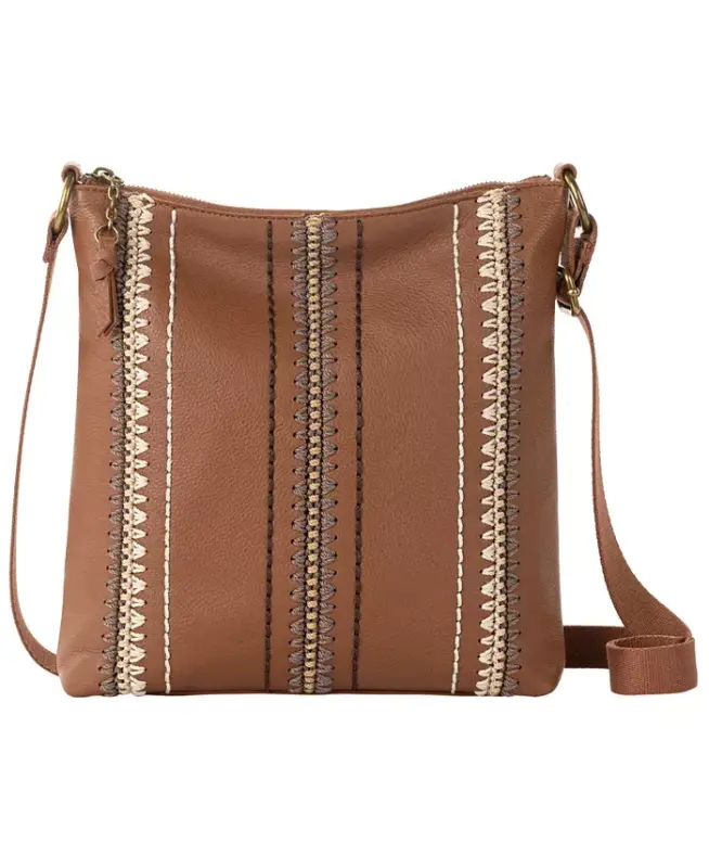 Women's Lucia Leather Crossbody Bag - Tb Ntr Smy - THE SAK