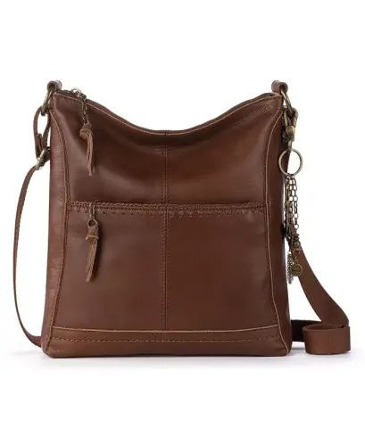 Women's Lucia Leather Crossbody Bag - Whiskey Stitch 