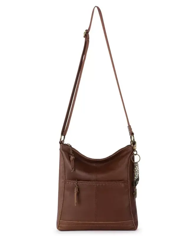 Women's Lucia Leather Crossbody Bag - Whiskey Stitch - 2