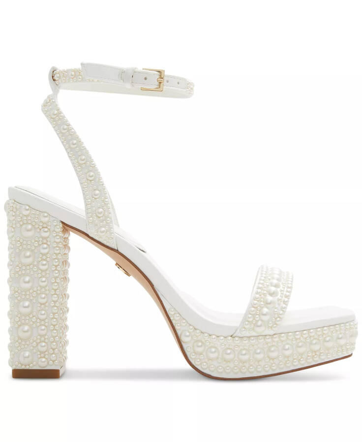 Women's Lulu Pearl Two-Piece Platform Dress Sandals White Mixed - 2