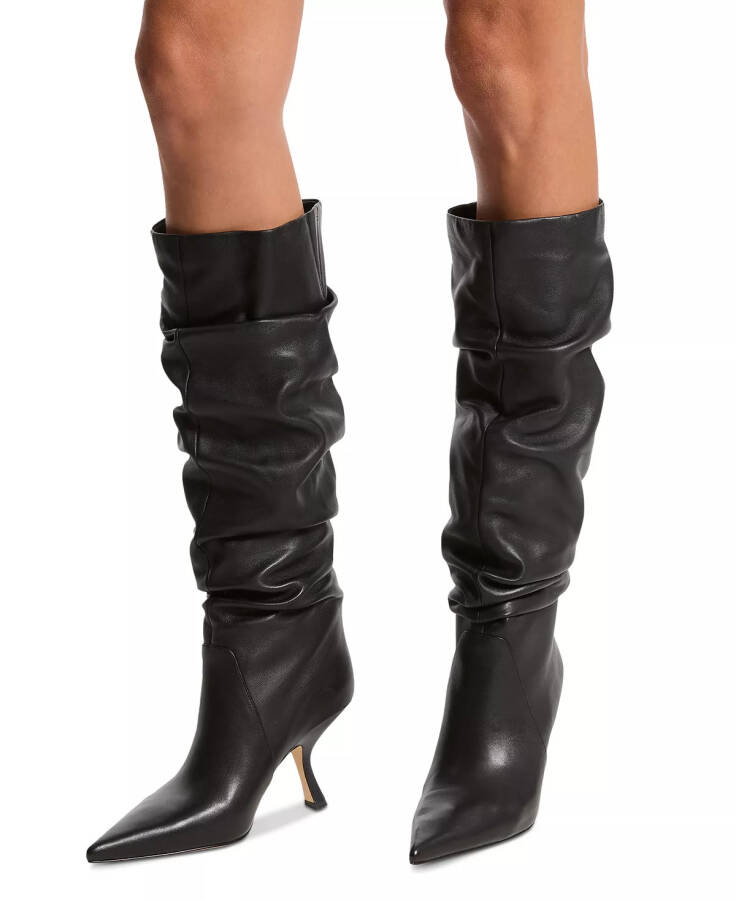 Women's Luna Knee High Slouch Boots Black - 5