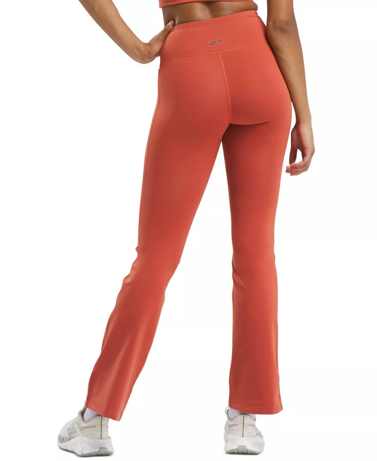 Women's Lux High Rise Mini-Flared Pants Brick Red - 2