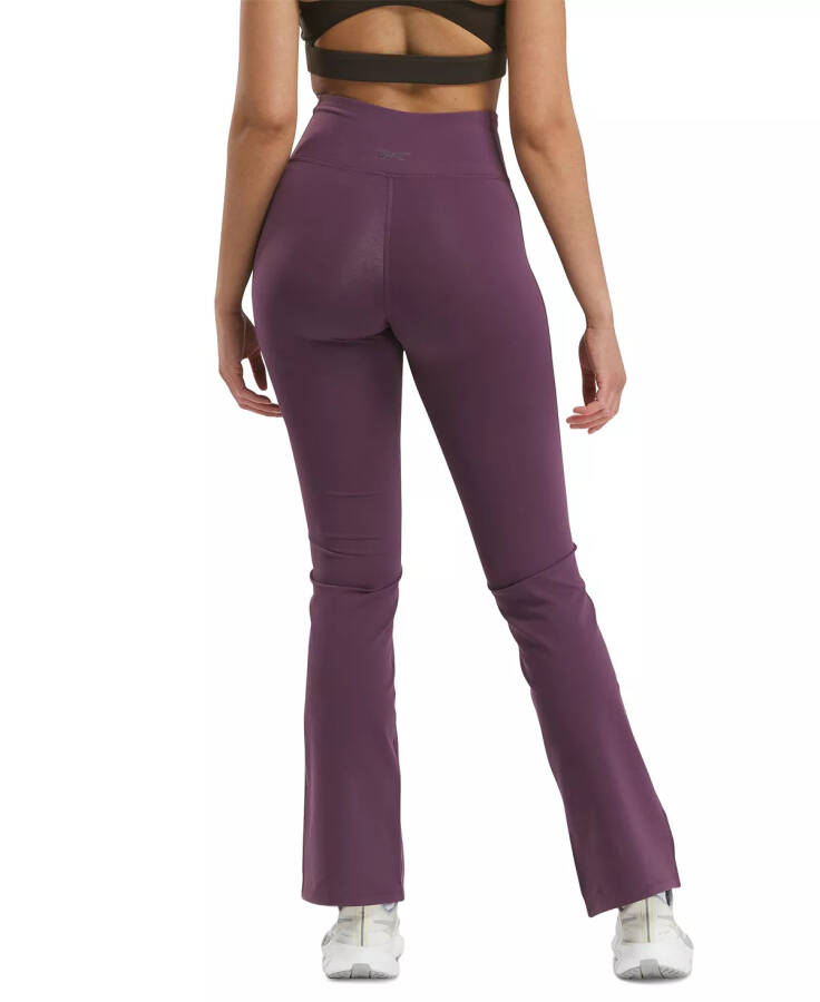 Women's Lux High Rise Mini-Flared Pants Plum - 2