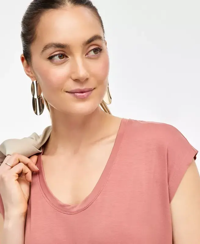 Women's Luxe Layering Top, Exclusively at Modazone-Copper Bro - 3