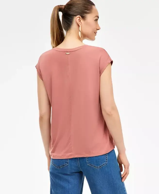 Women's Luxe Layering Top, Exclusively at Modazone-Copper Bro - 4