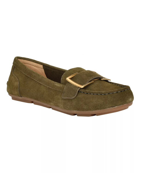 Women's Lydia Casual Loafers Dark Green Suede - 1