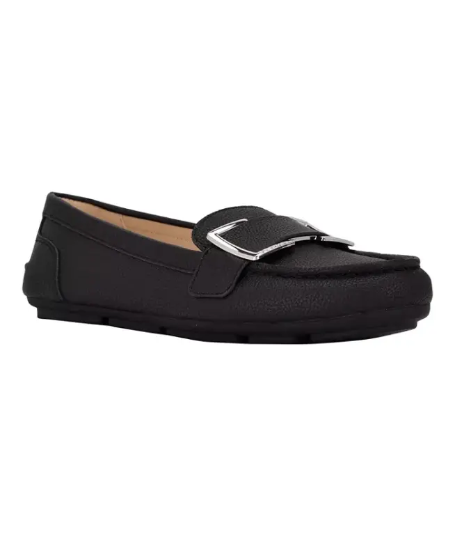 Women's Lydia Embellished Slip-On Loafers-Black - CALVIN KLEIN
