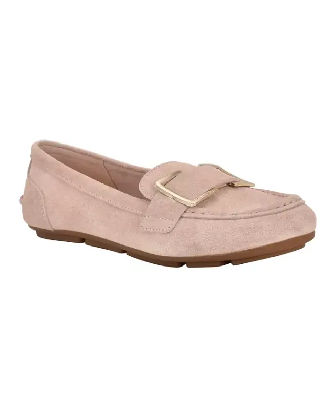 Women's Lydia Slip-On Loafers - Light Pink Suede - CALVIN KLEIN