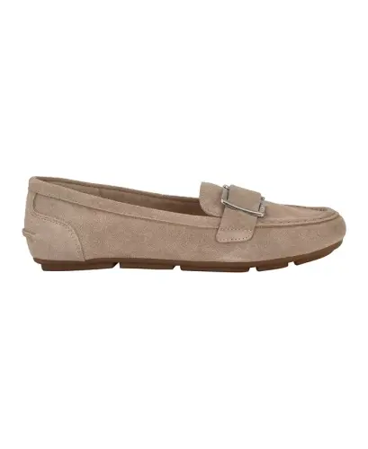 Women's Lydia Slip-On Loafers - Taupe Suede - CALVIN KLEIN (1)