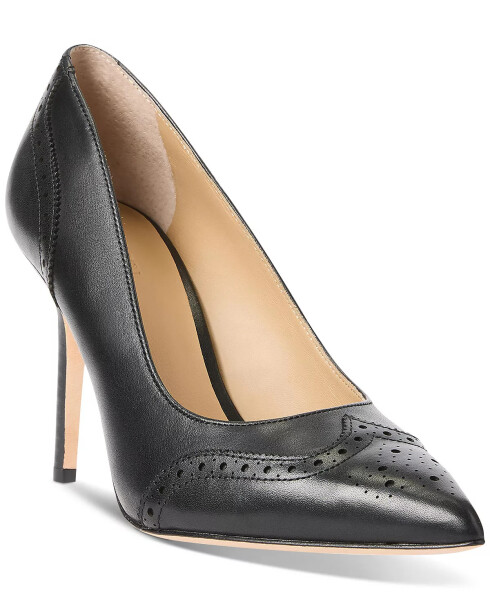 Women's Lynden Pointed Pumps Black Leather - 1