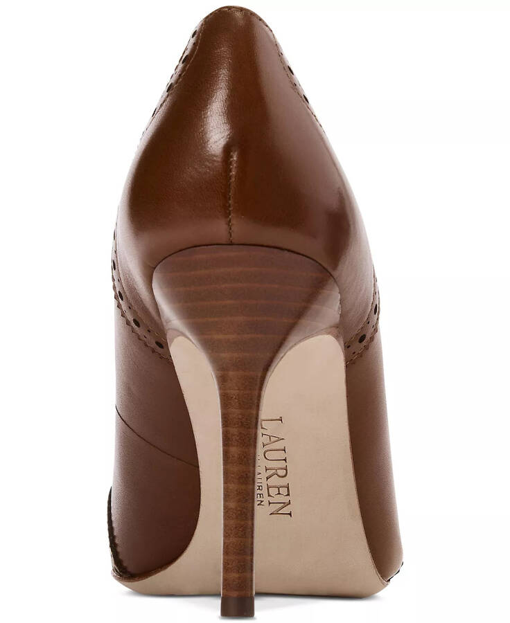 Women's Lynden Pointed Pumps Deep Saddle Tan Leather - 3