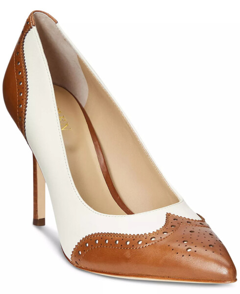 Women's Lynden Pointed Pumps Deep Saddle Tan, Vanilla - 1